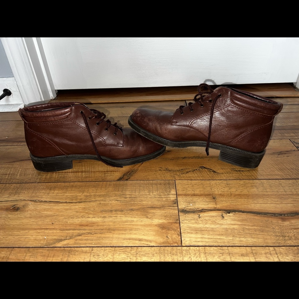 DANEXX Vintage Brown Lace Up Boots